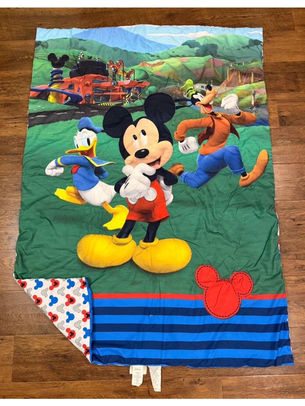 Disney Mickey Mouse Big Adventure Donald Duck Goofy Baby Crib/Toddler Comforter